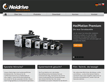 Tablet Screenshot of heidrive-motion.net